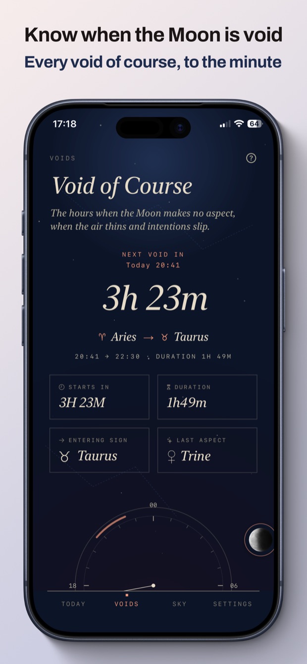 AstroMoon Void of course